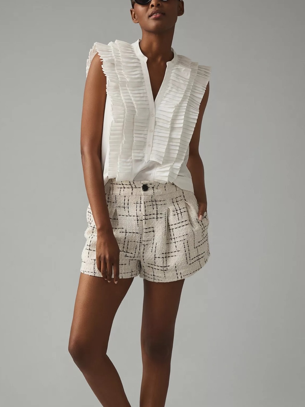 Anthropologie Maeve Sleeveless Ruffled Blouse - Picture 8 of 8